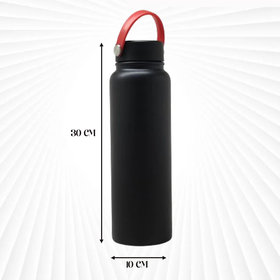 Double Wall Vacuum Bottle Black 1000ml MM633