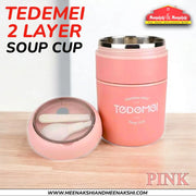 Tedemel 2 layer Soup Cup Pink MM2667