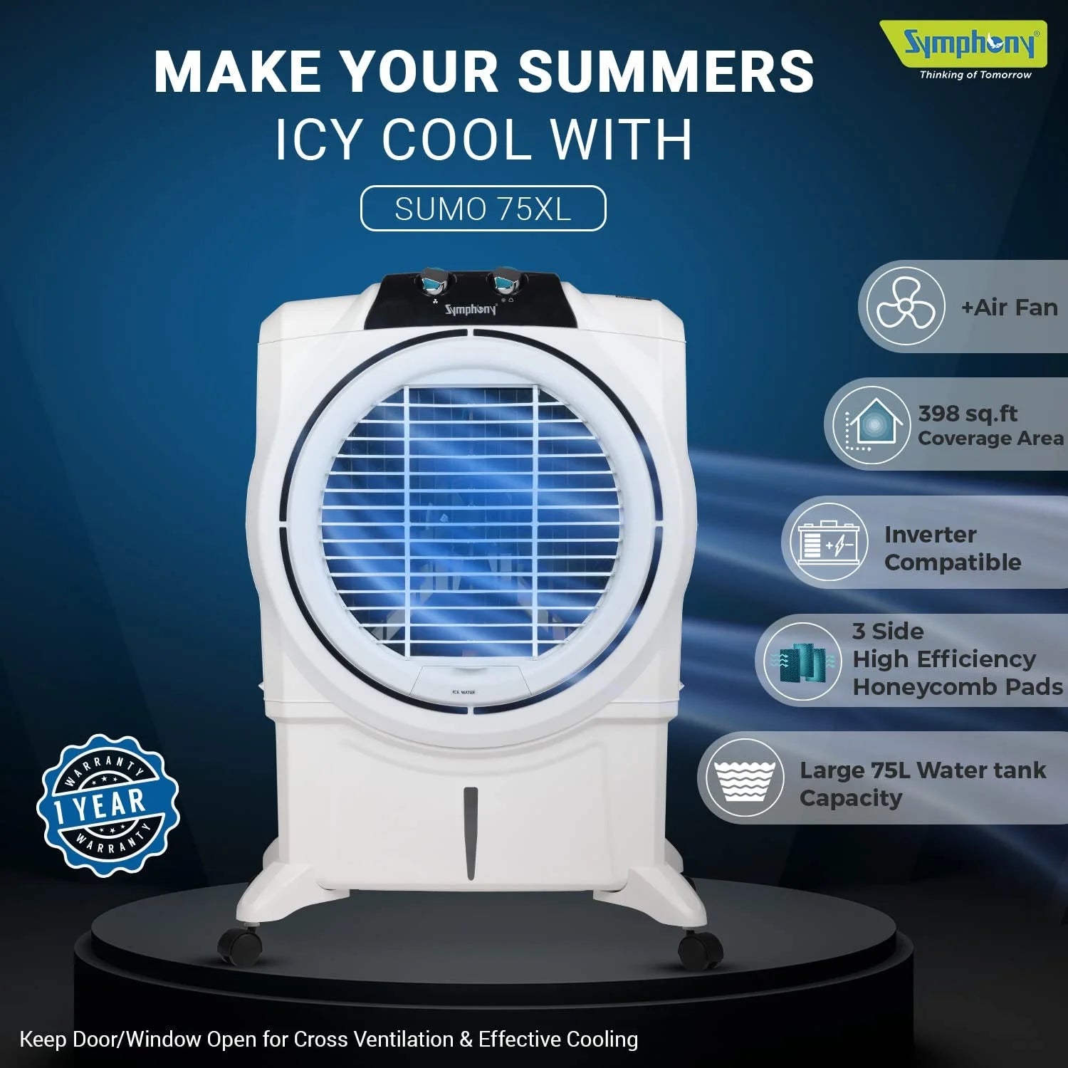 Symphony Sumo 75 XL Air Cooler