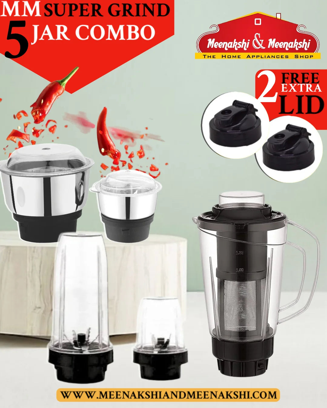 MM SUPER GRIND 5 JAR COMBO MM1734