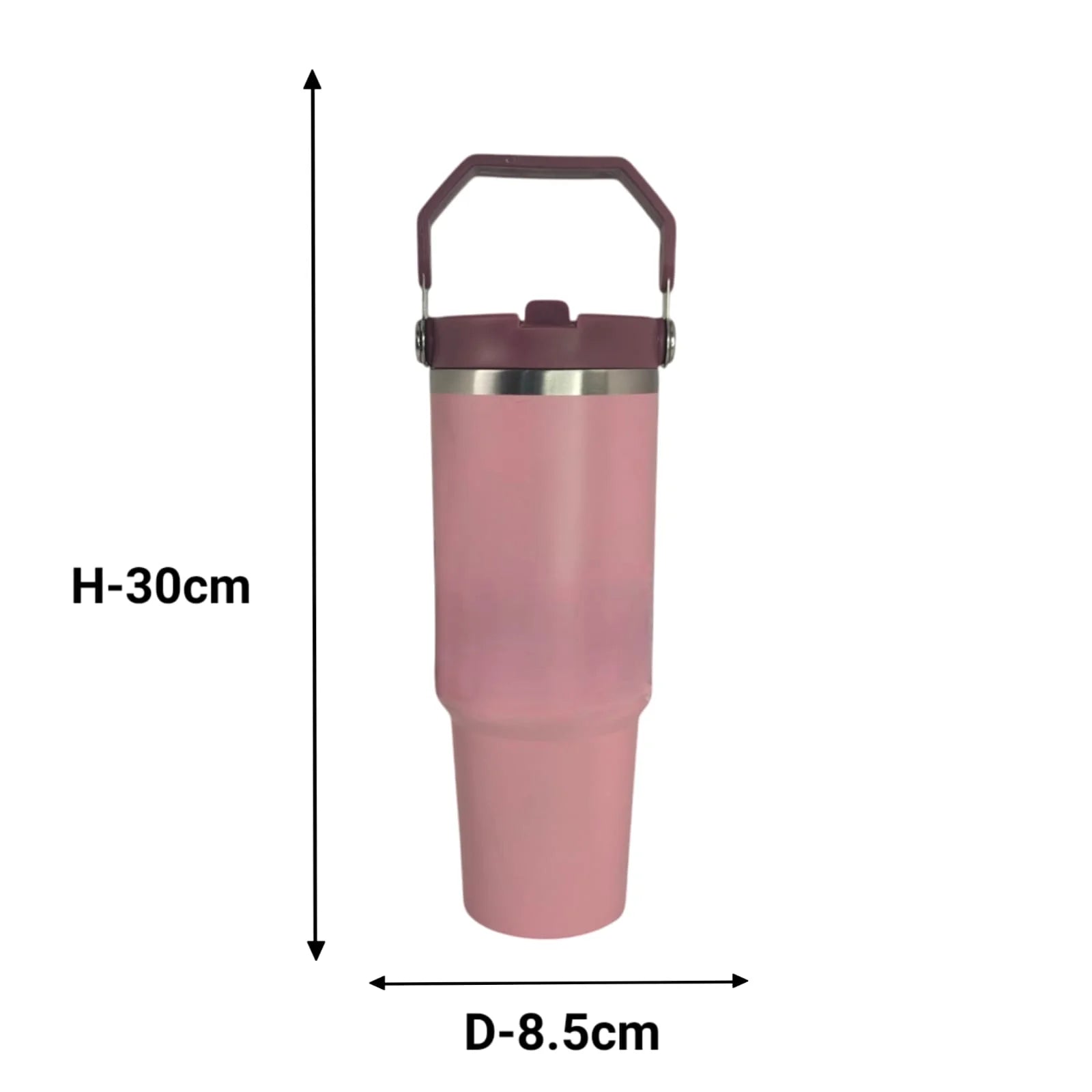 MM SS Vaccum Insulated Travel Mug Pink 900ml MM2080