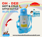 OH-DEE Hot & Cold Sipper Bottle Blue - 650 ml MM1043