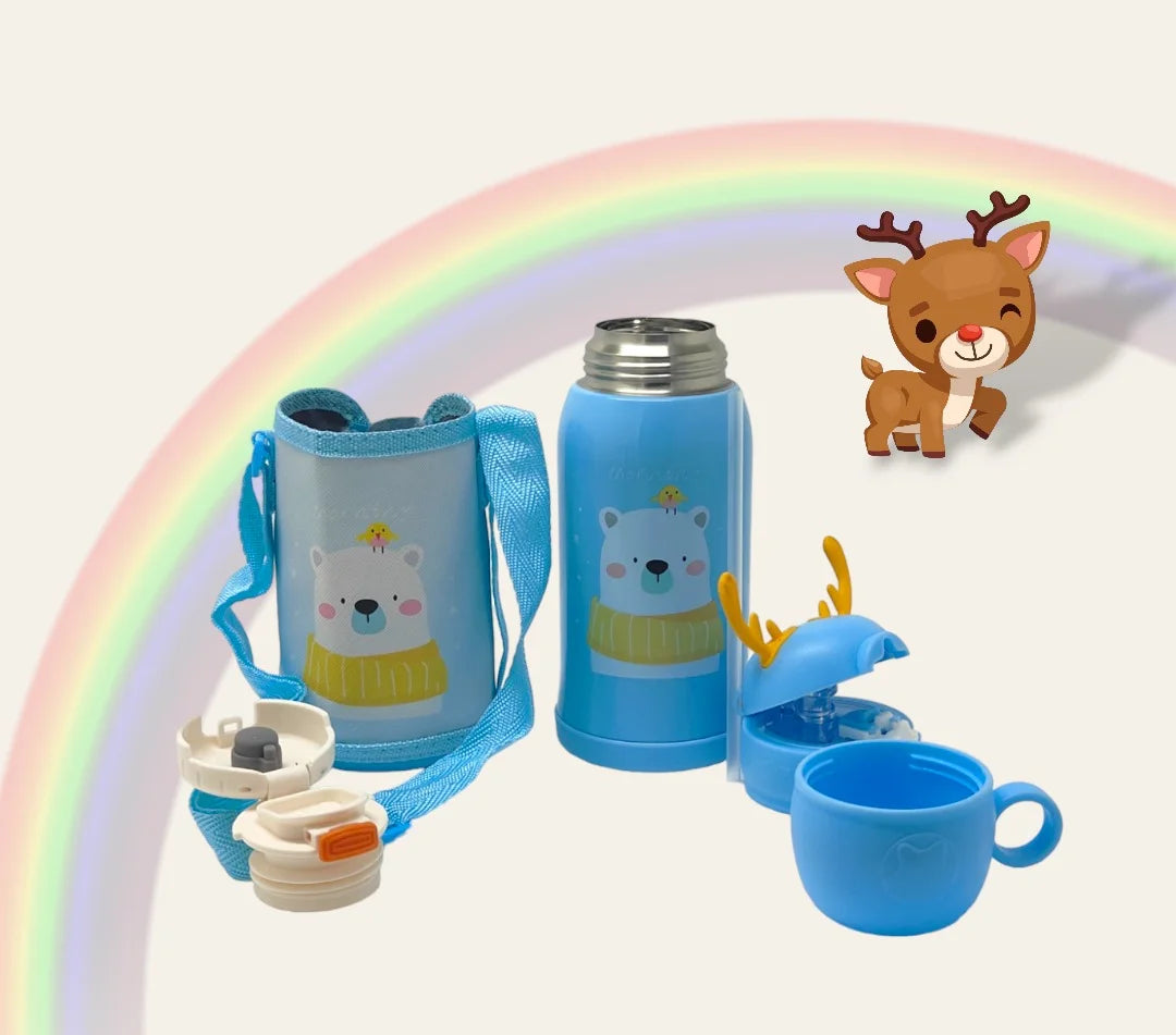 OH-DEE Hot & Cold Sipper Bottle Blue - 650 ml MM1043