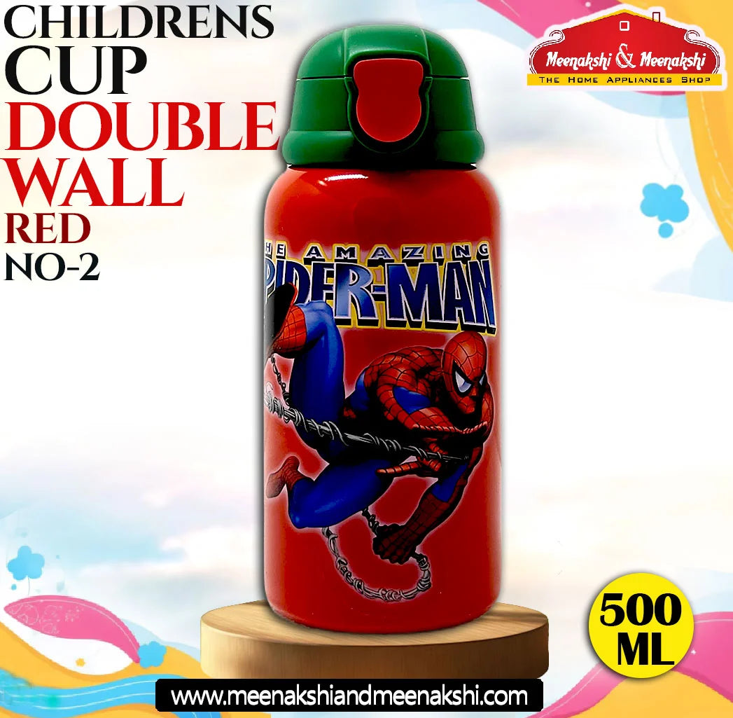 CHILDRENS CUP DOUBLE WALL RED NO-2 500 ml MM1024