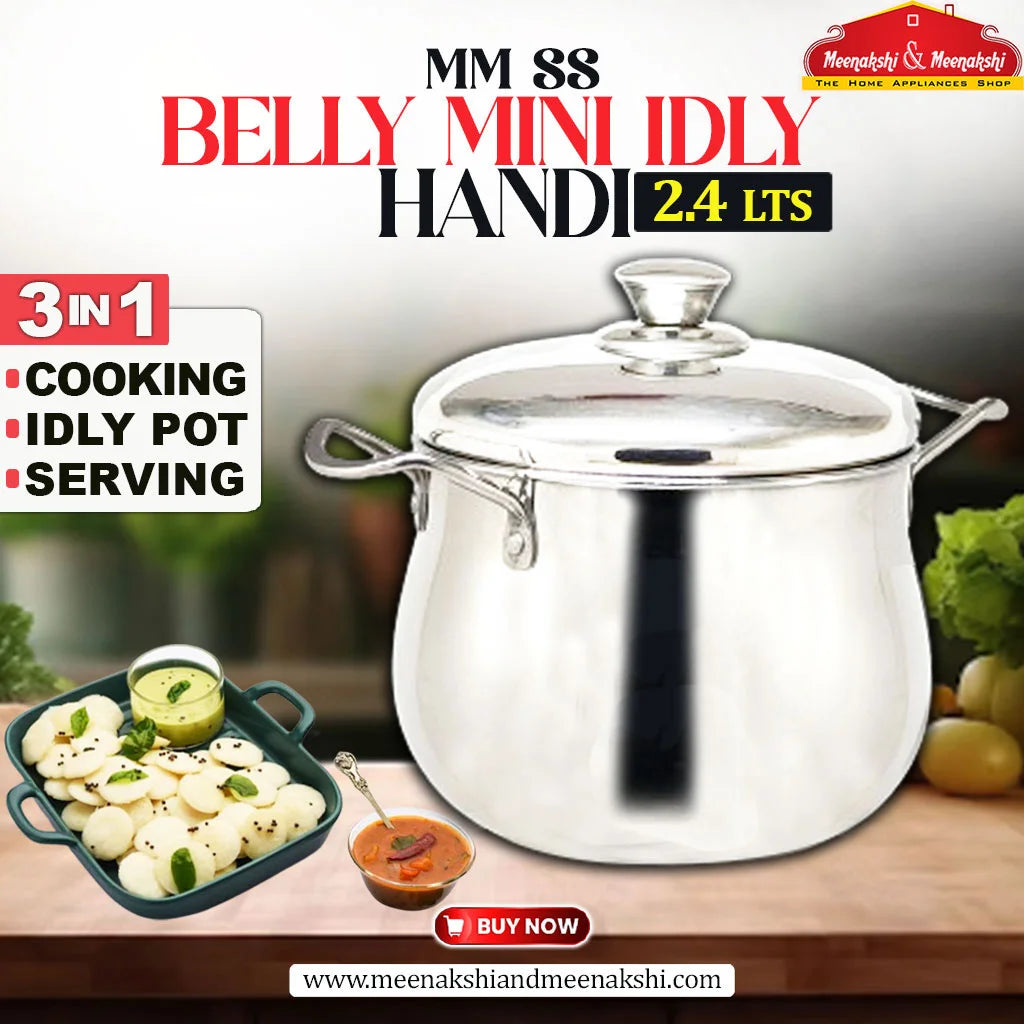 3 in 1 MM SS BELLY MINI IDLY HANDI 2.4 LTS MM1194