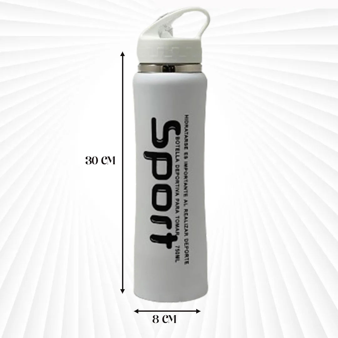 Sports Water Bottle White 750 ml MM630