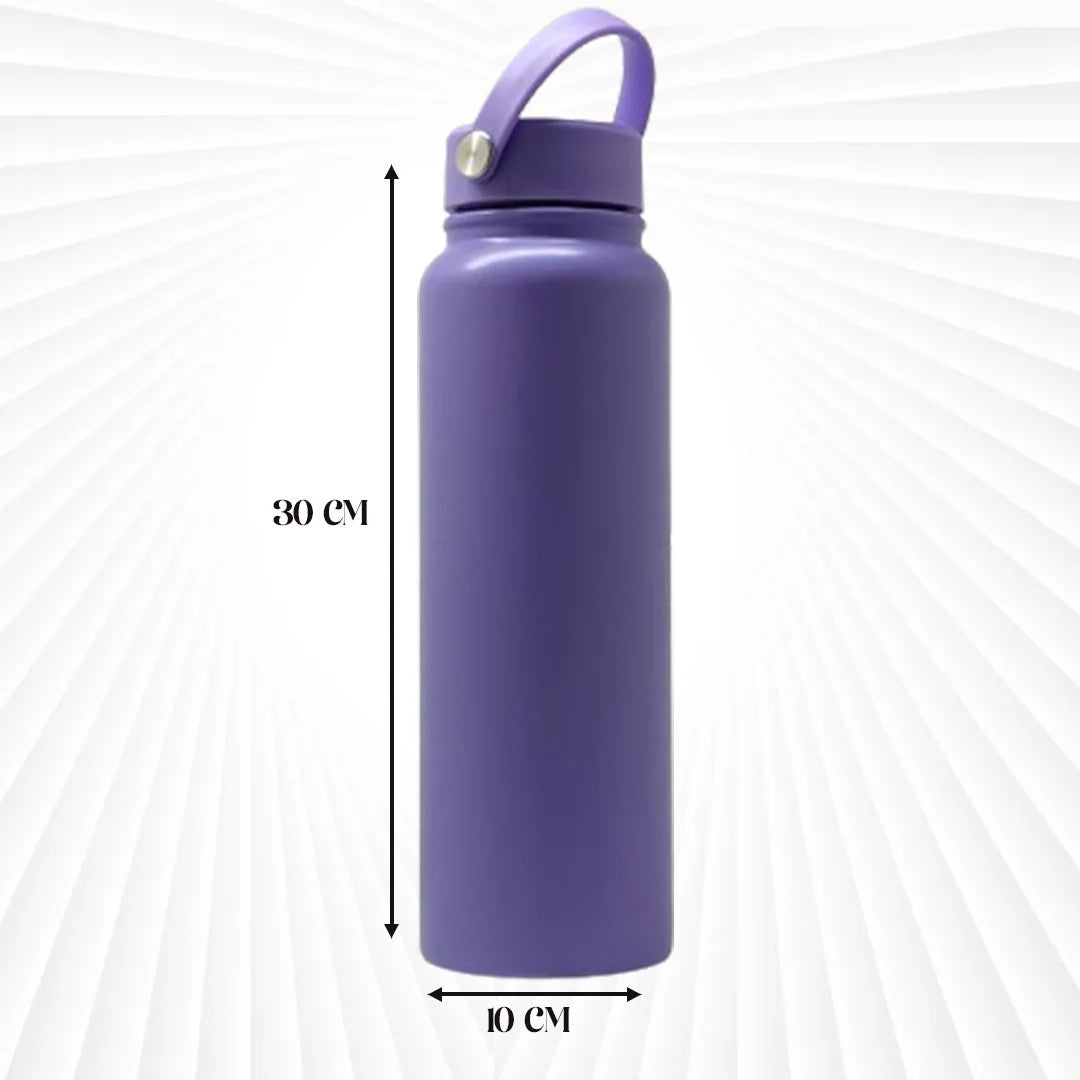 Double Wall Vacuum Bottle Purple 1000ml MM634