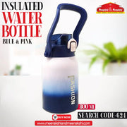 Fashion water Bottle 800ml BLUE & PINK MM624