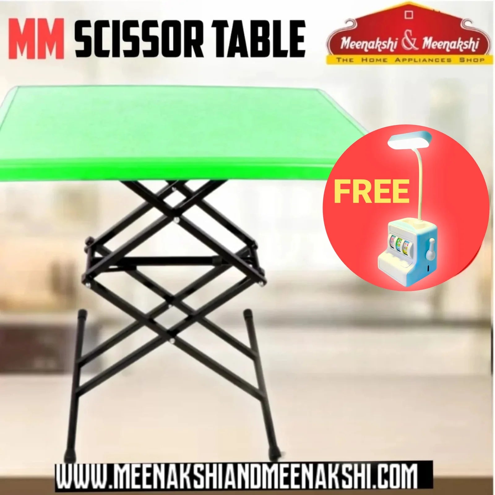 MM Scissor Table Green