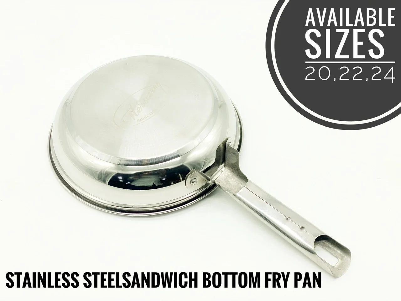 SS Sandwich Bottom Fry Pan