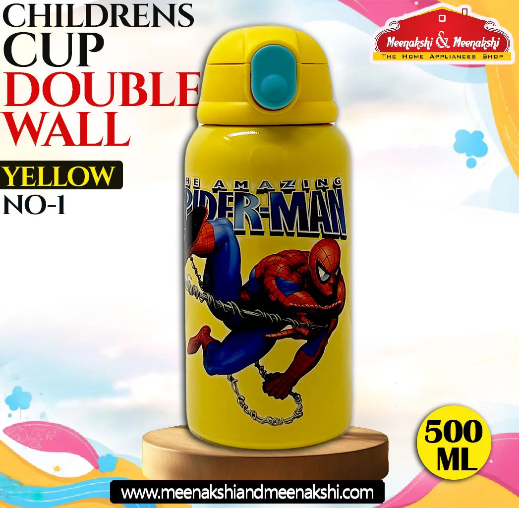 CHILDRENS CUP DOUBLE WALL YELLOW NO-1 500 ml MM1020