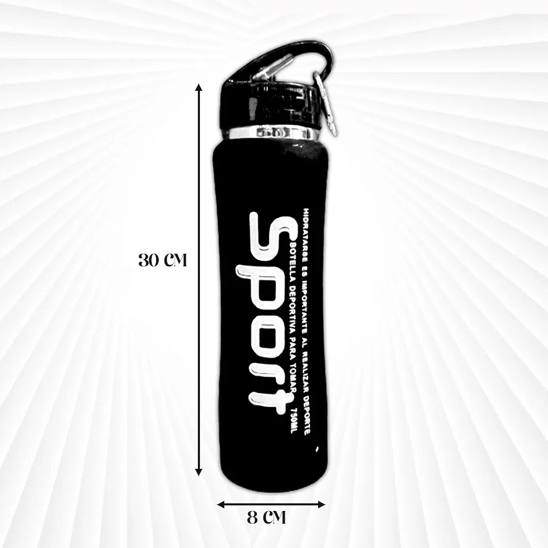 Sports Water Bottle Black 750 ml MM625