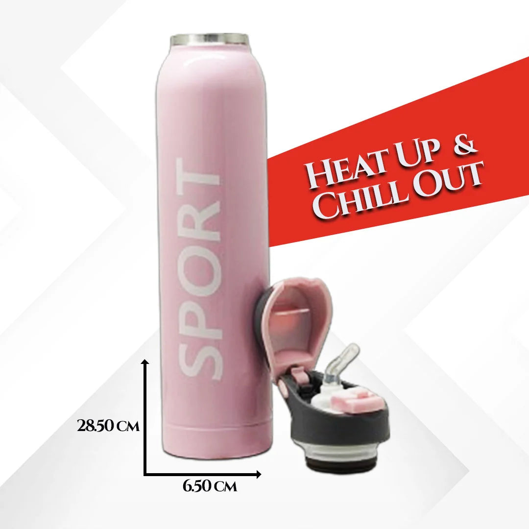 Sports Water Bottle Pink 750 ml MM648
