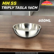 MM SS Triply Tasla 16cm 650ml MM2285