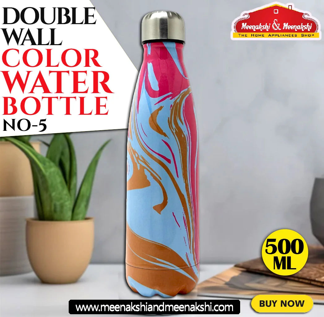 DOUBLE WALL COLOR WATER BOTTLE NO-5 500 ml MM1033