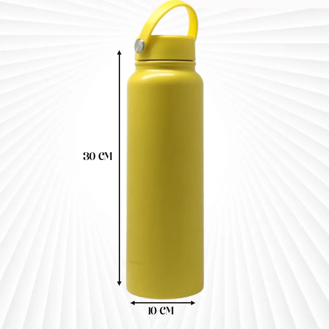 Double Wall Vacuum Bottle Yellow 1000ml MM632