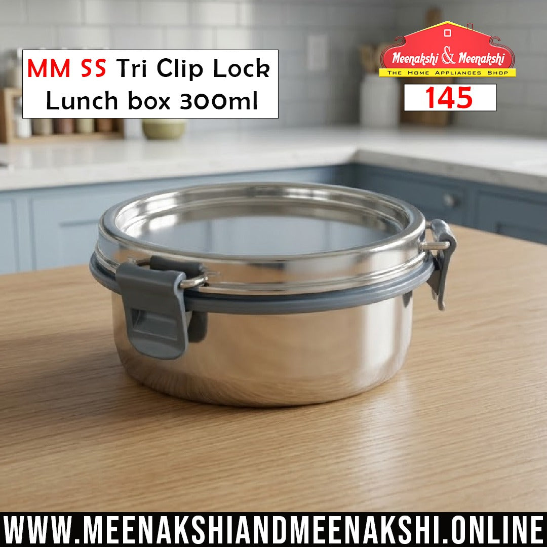 MM SS Tri Clip Lock Lunch box 300ml 145