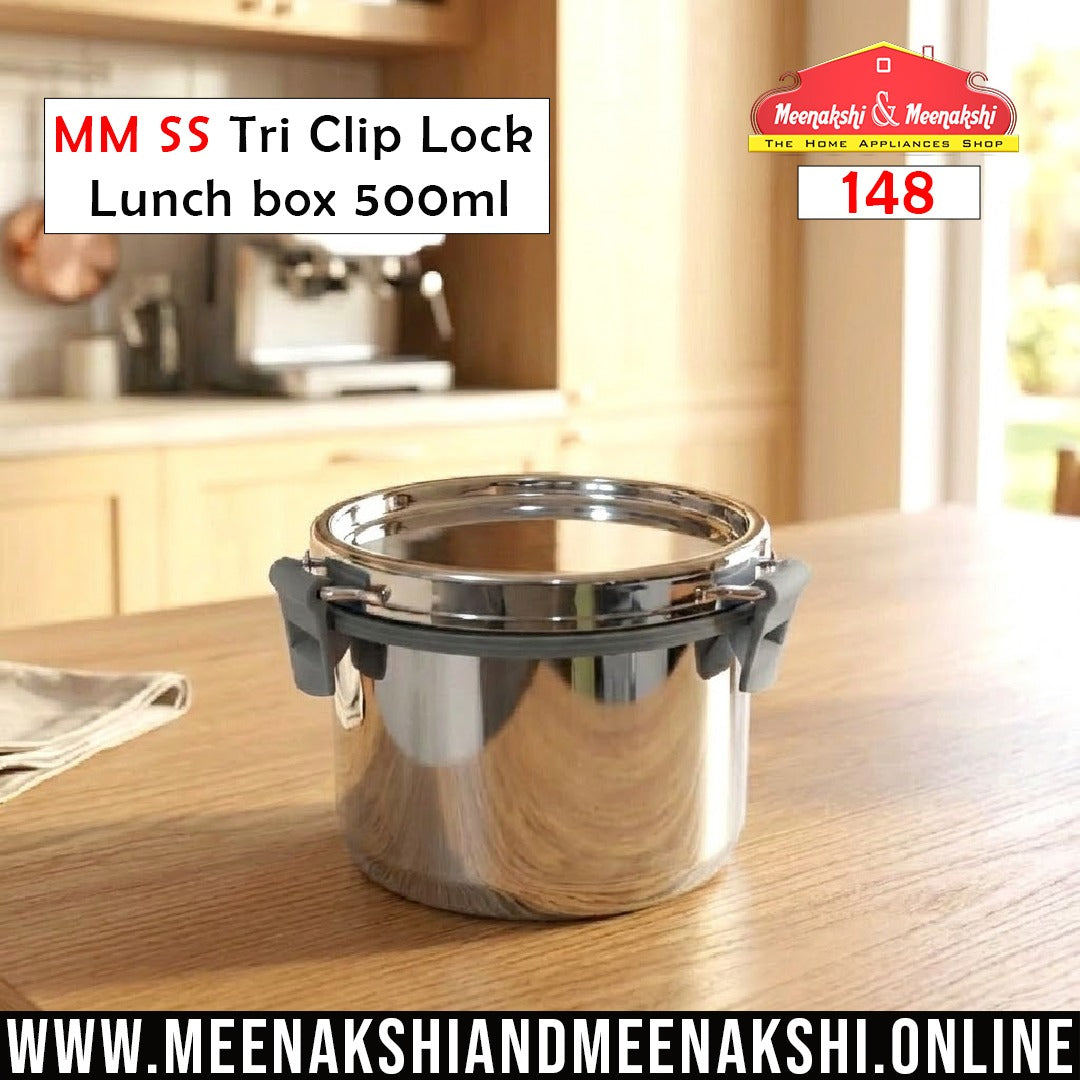 MM SS Tri Clip Lock Lunch box 500ml 148