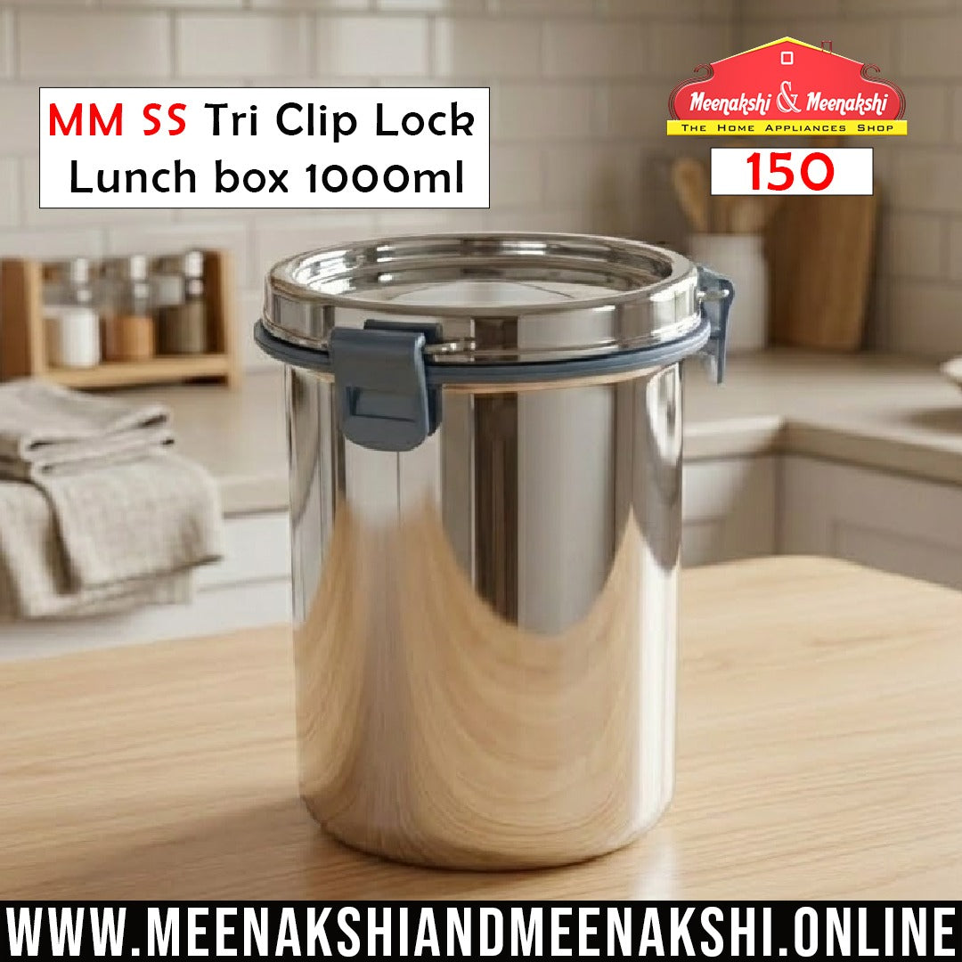 MM SS Tri Clip Lock Lunch box 1000ml 150