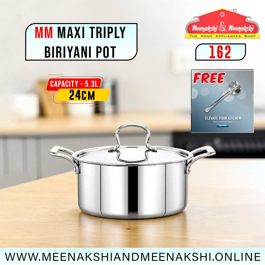 MM Maxi Triply Biriyani Pot 24cm/5.3L 162