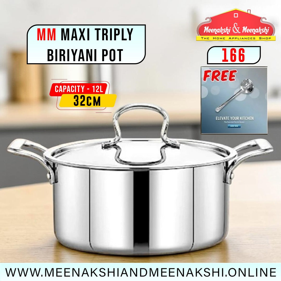 MM Maxi Triply Biriyani Pot 32cm/12L 166