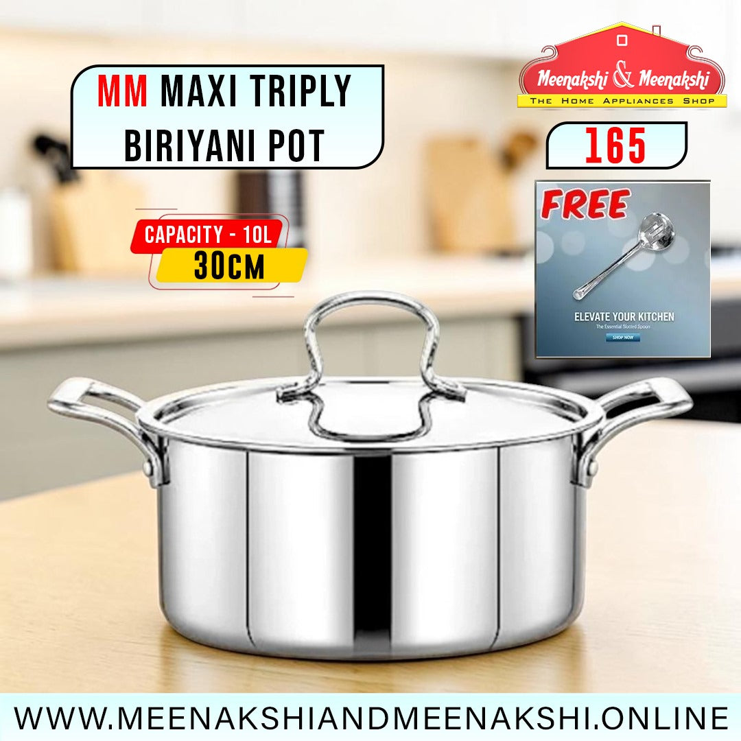 MM Maxi Triply Biriyani Pot 30cm/10L 165