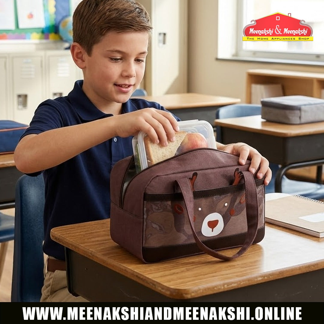 Deer Themed Insulated Lunch Bag