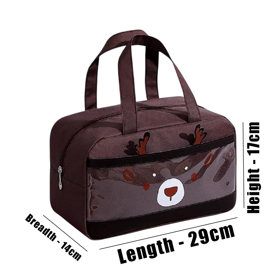 Deer Themed Insulated Lunch Bag