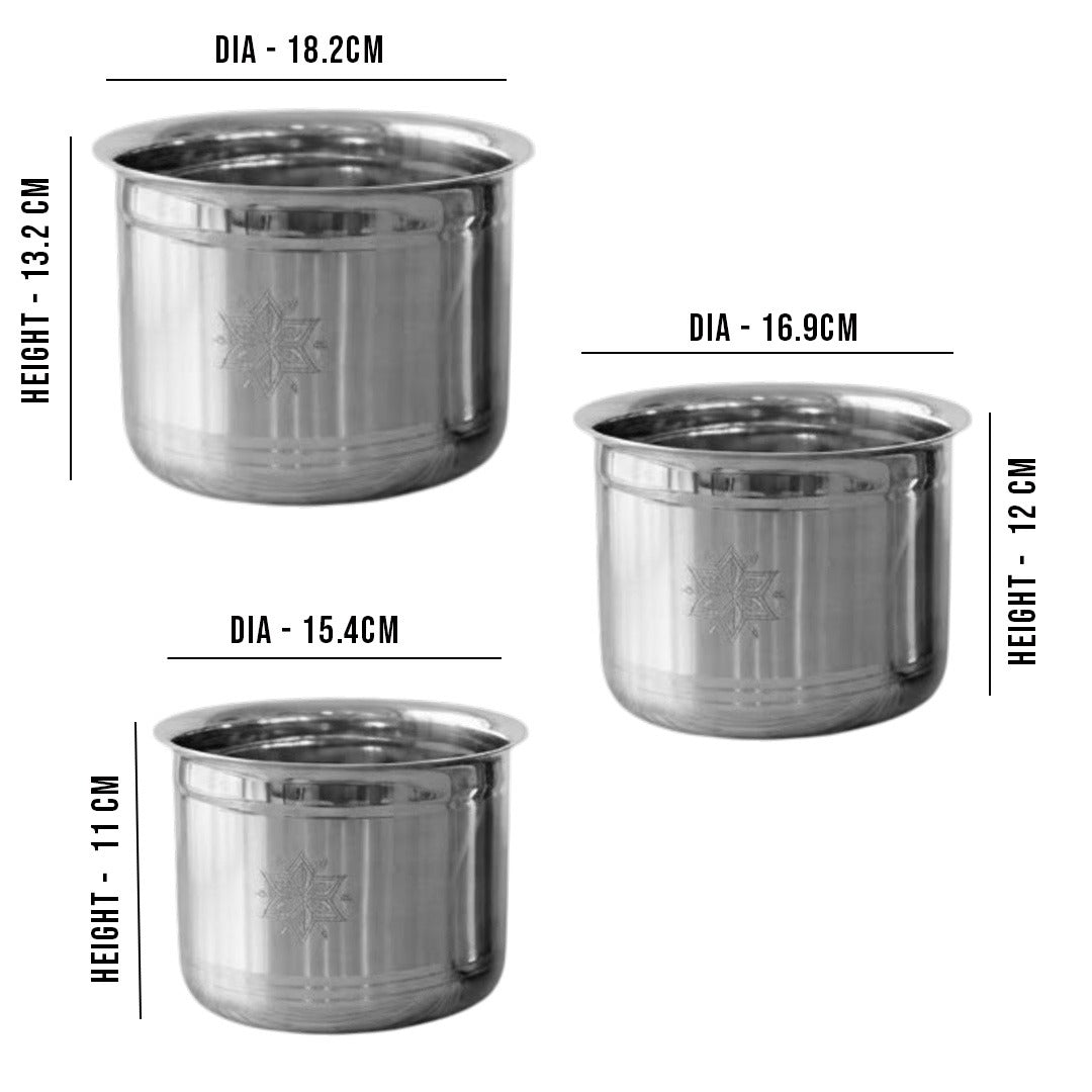 MM SS 20 Guage 6PCS Flower Tope Set Without Lid 488