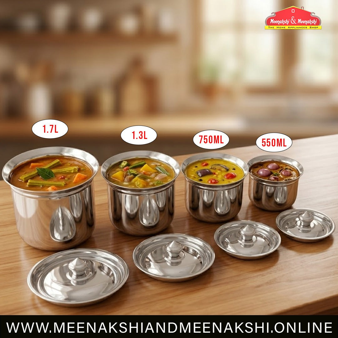 MM SS 20 Guage 4PCS Adak With Lid 489