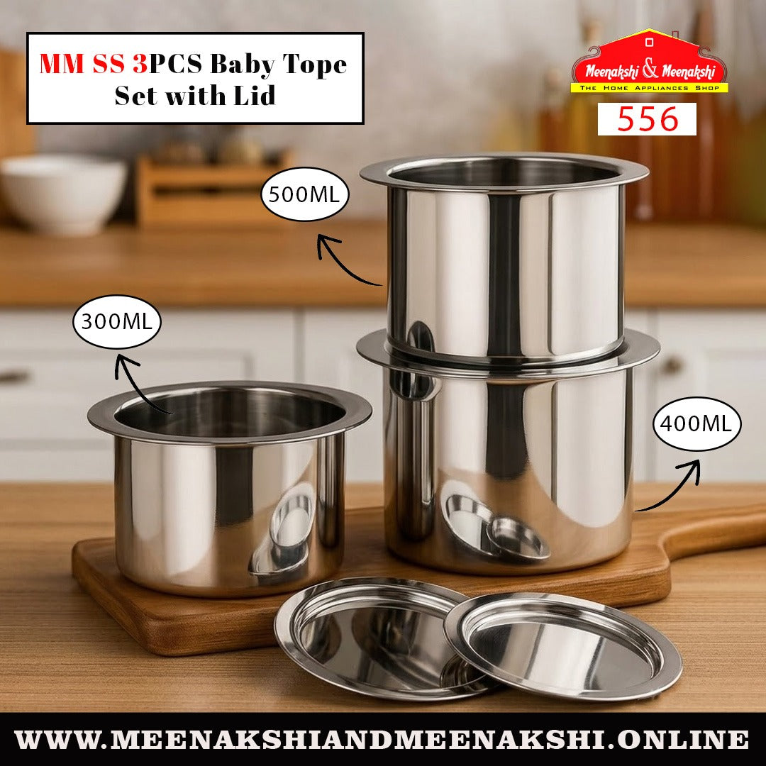 MM SS 3PCS Baby Tope Set With Lid 556