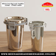 MM SS Tri Clip Lock Tumbler 320ml + 450ml Combo 561