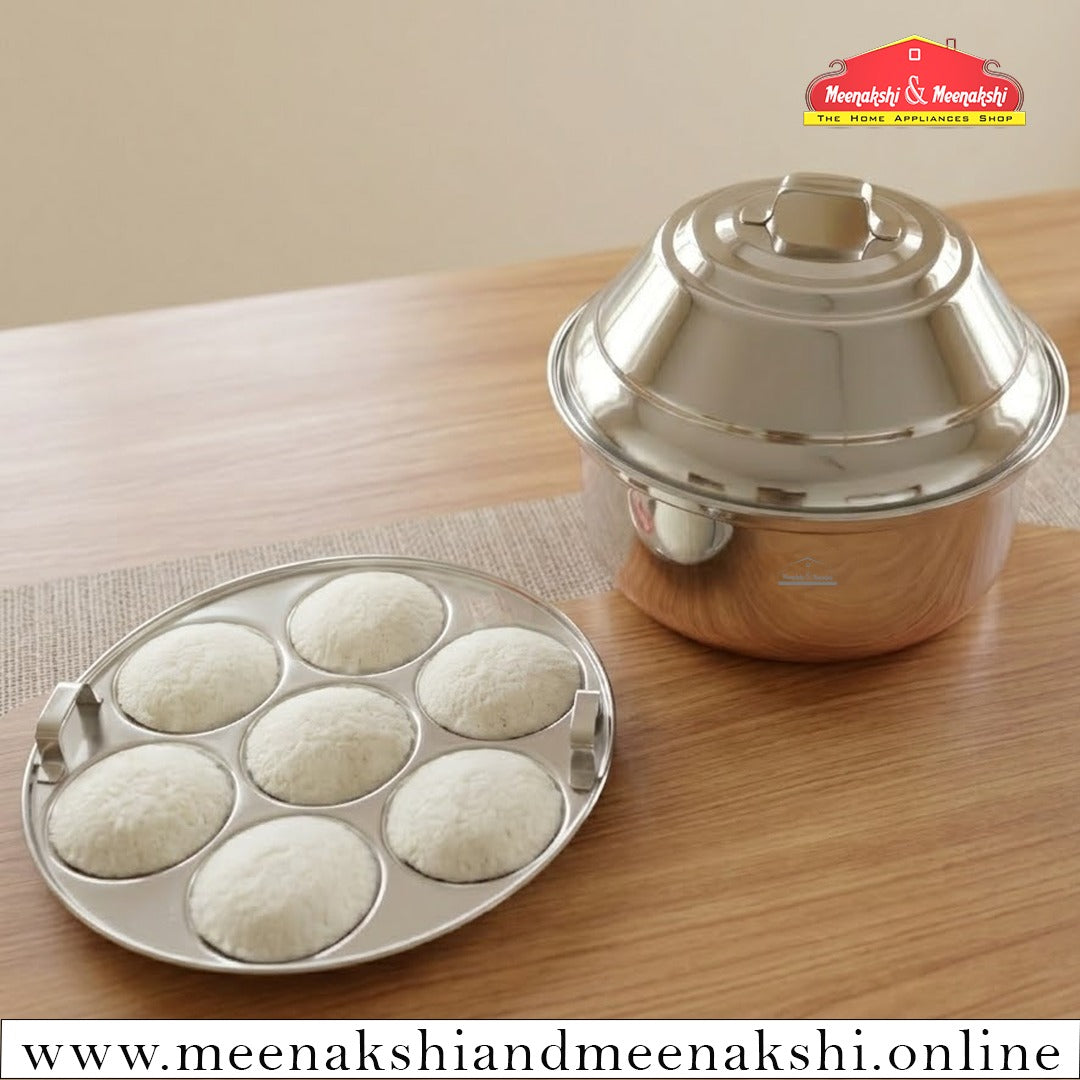 MM SS Karaikudi Idly Pot 7Pit Without Handles 570
