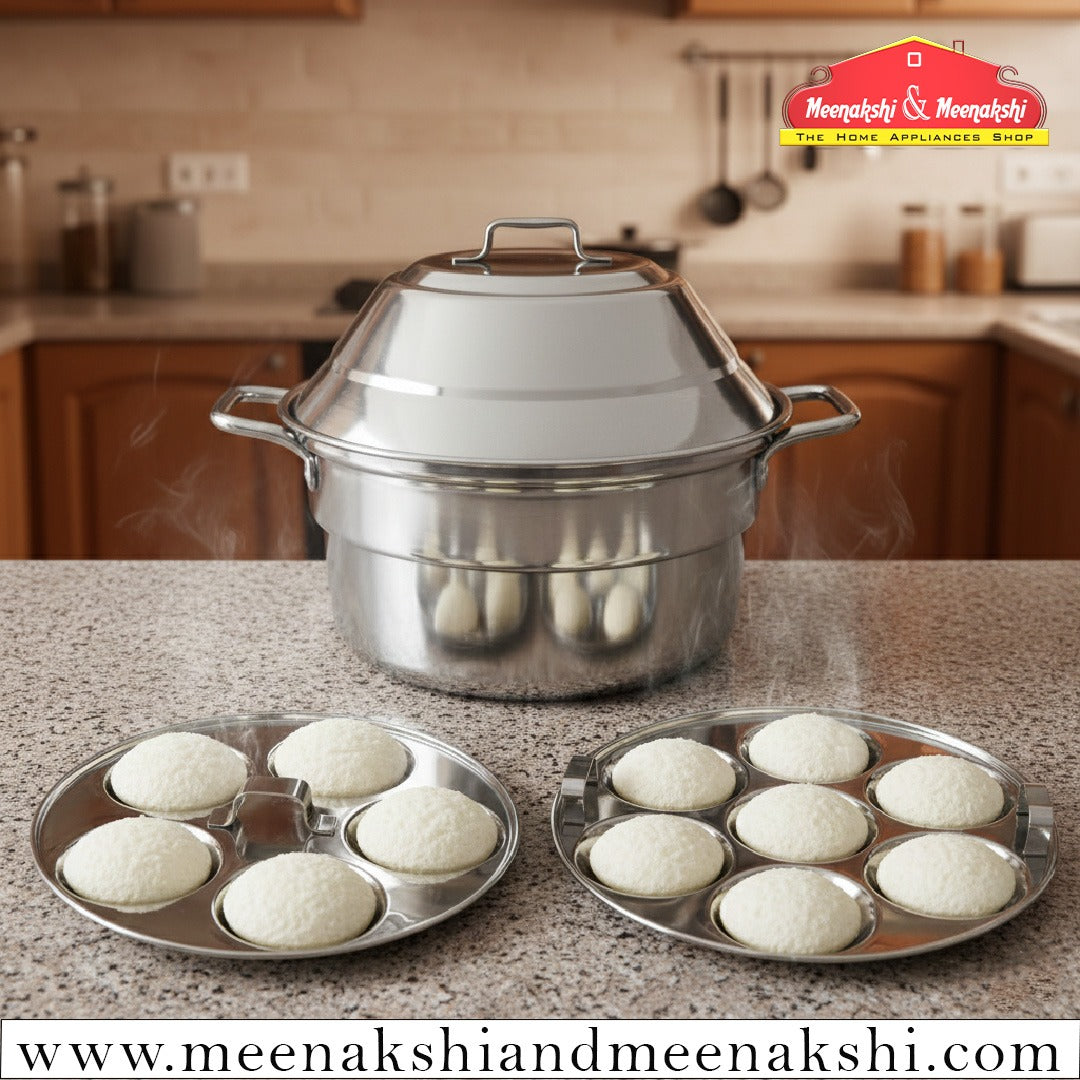 MM SS Karaikudi Idly Pot 12Pit With Handles 573