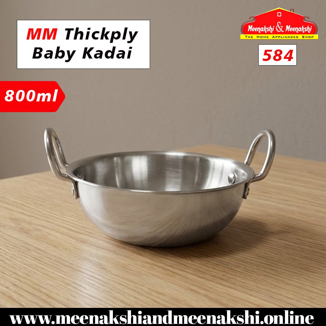 MM Thickply Baby Kadai 800ml 584