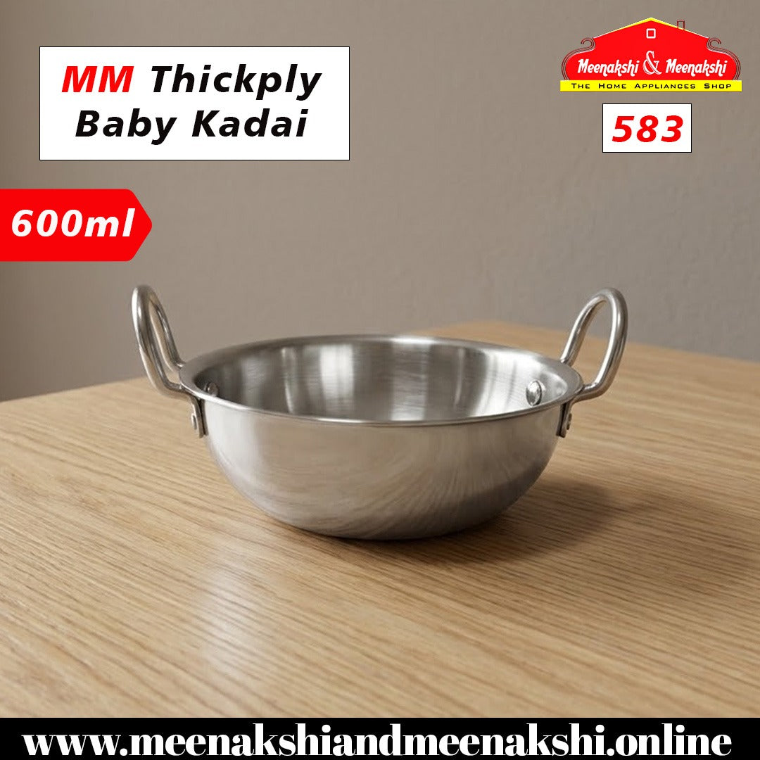 MM Thickply Baby Kadai 600ml 583
