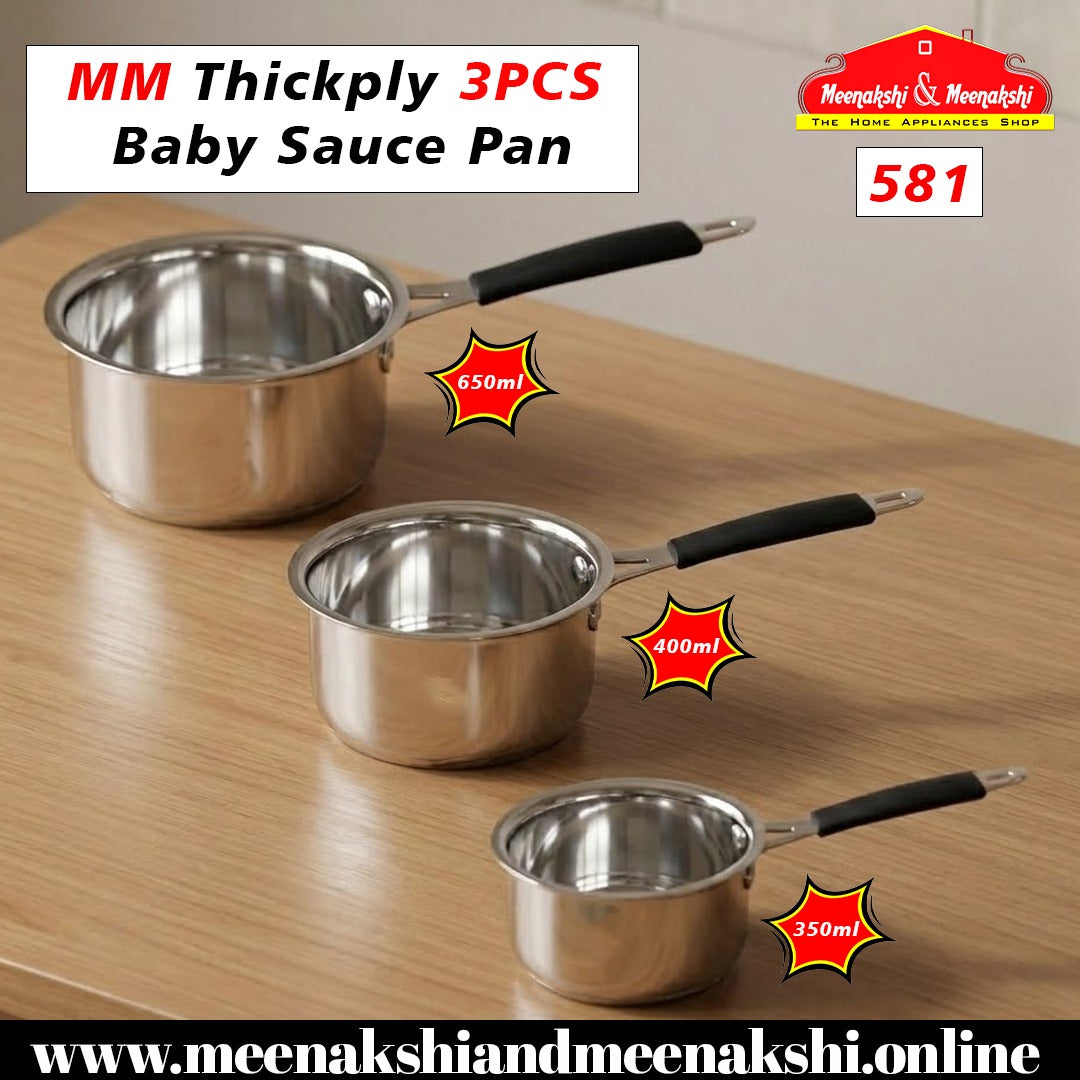 MM Thickply 3PCS Baby Sauce Pan 581