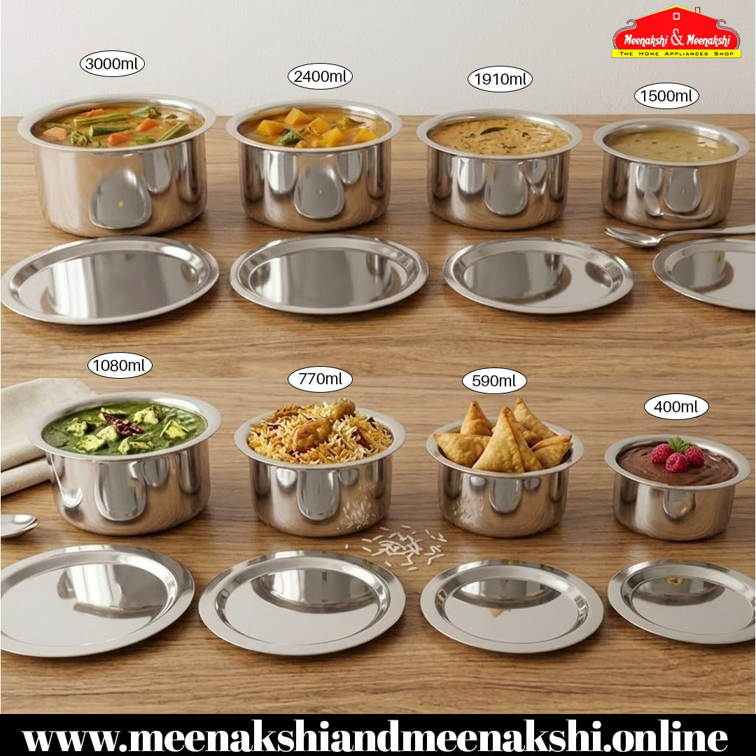 MM Thickply 8PCS Tope Set With Lid 593