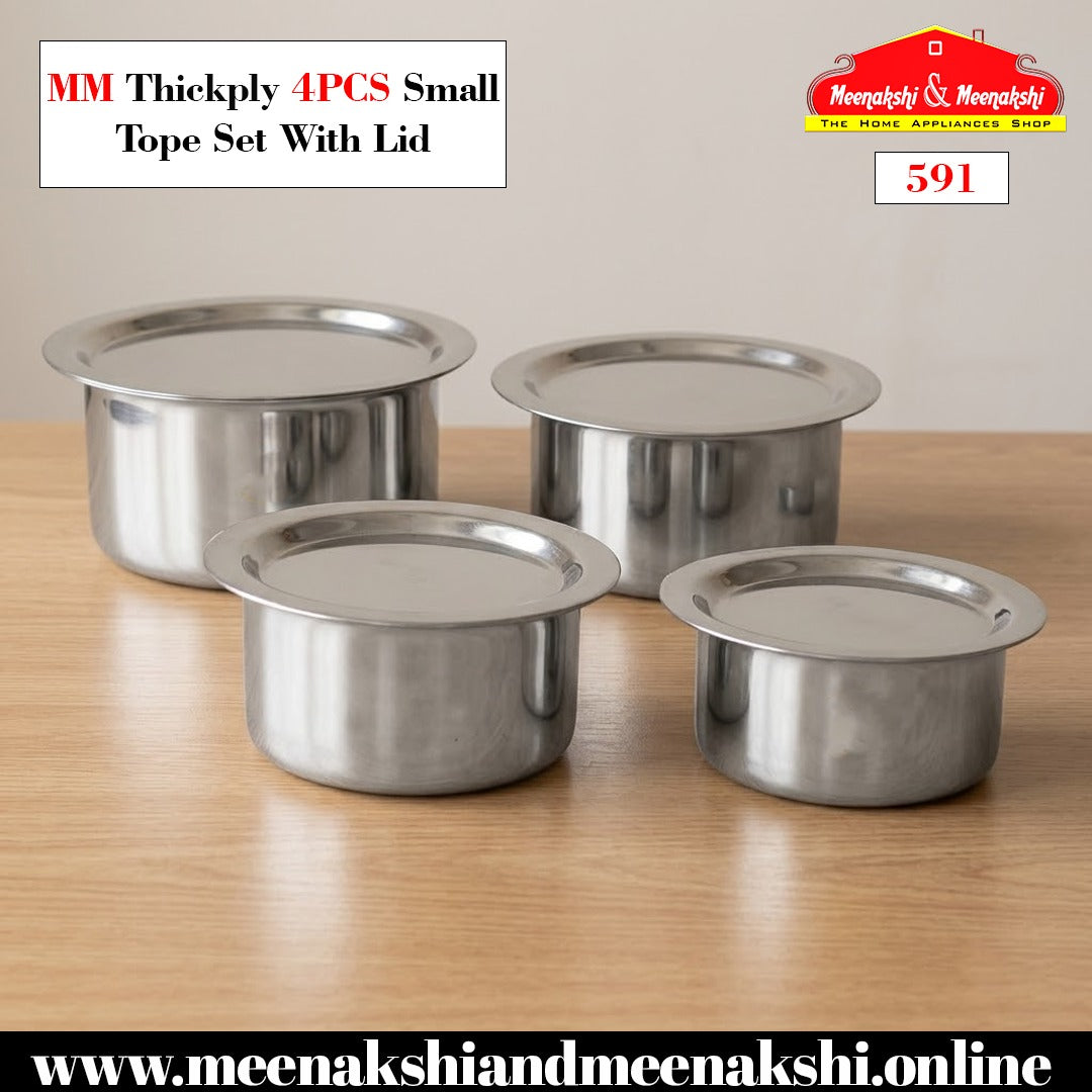 MM Thickply 4PCS Small Tope Set With Lid 591