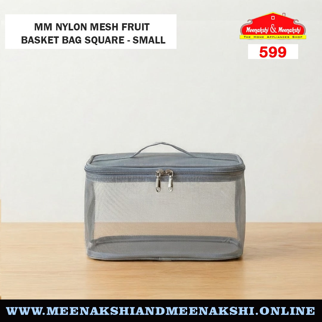 MM Nylon Mesh Fruit Basket Bag Square Small 599