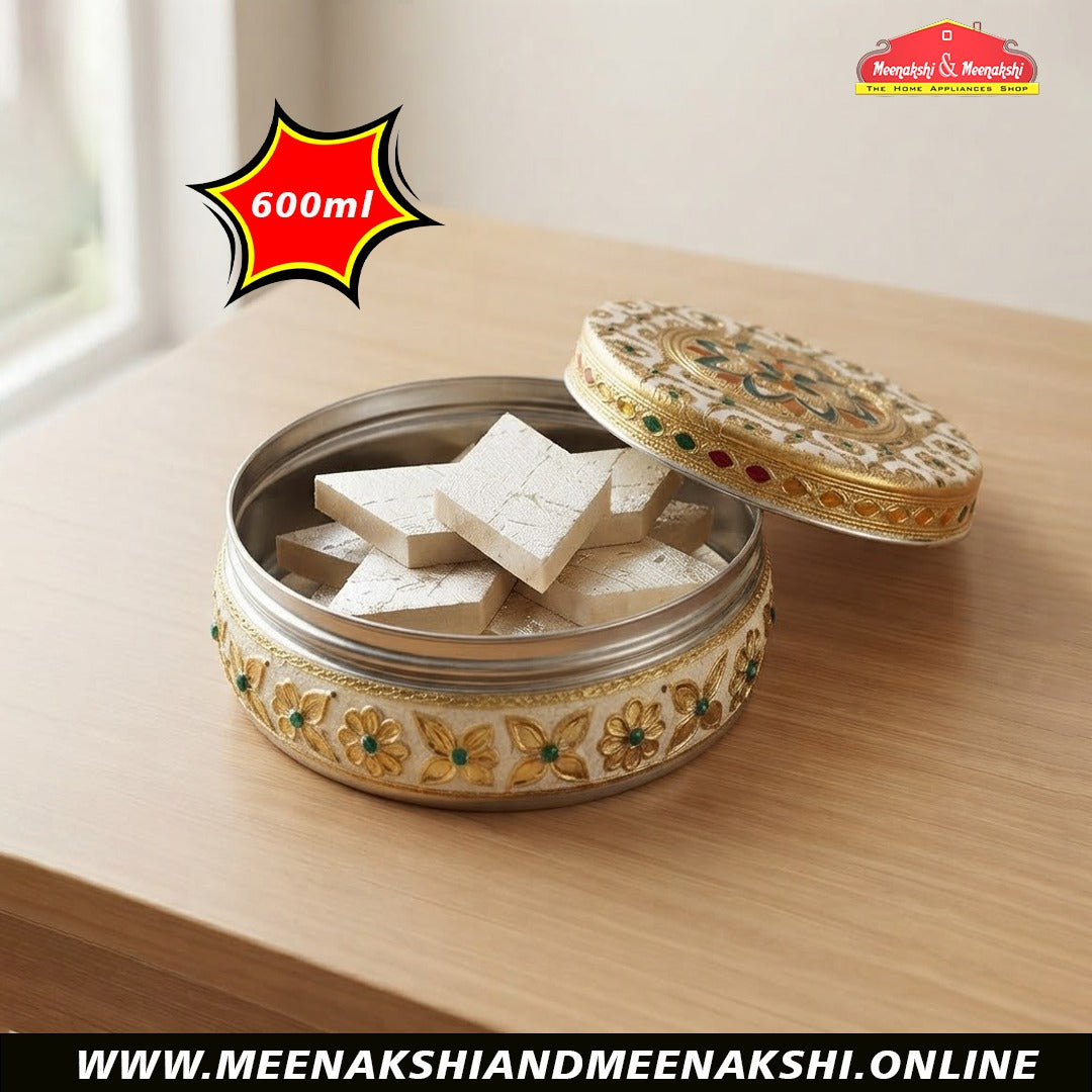 MM Gift Box Gold Flower Meenakari 600ml 679