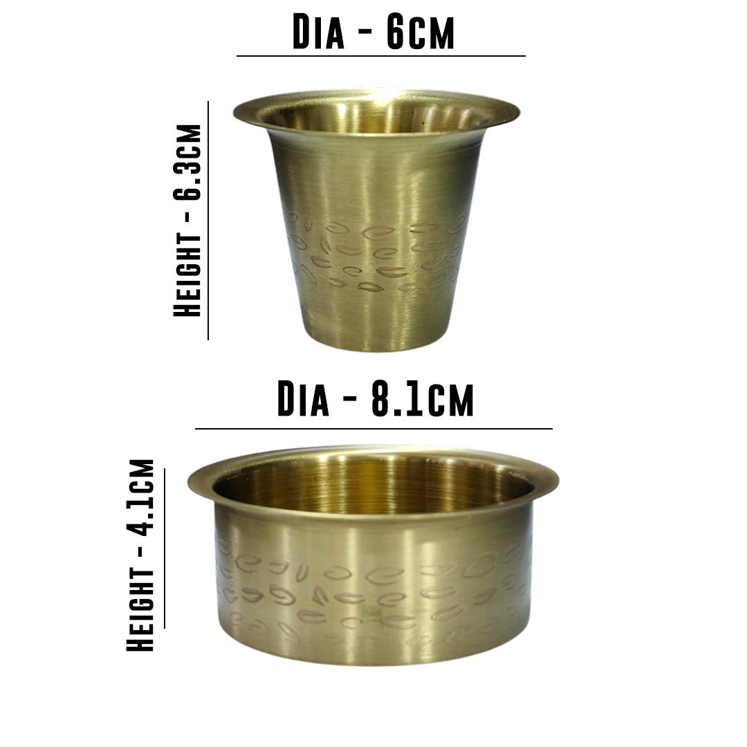 MM Brass Coffee Dabara Set CoffeeBean Gift Set 820