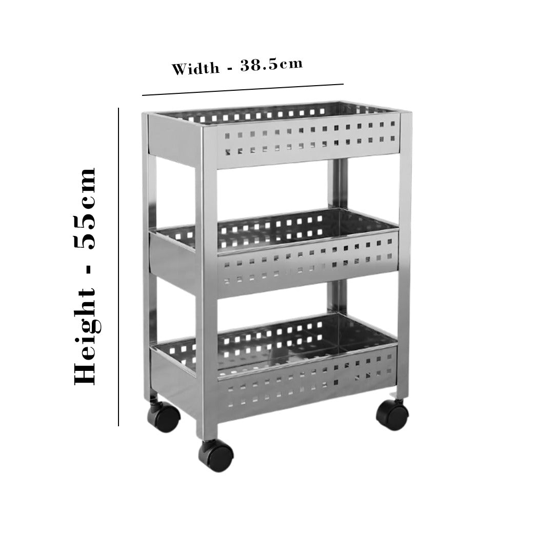 MM SS 3 Tier Veg Trolly 895