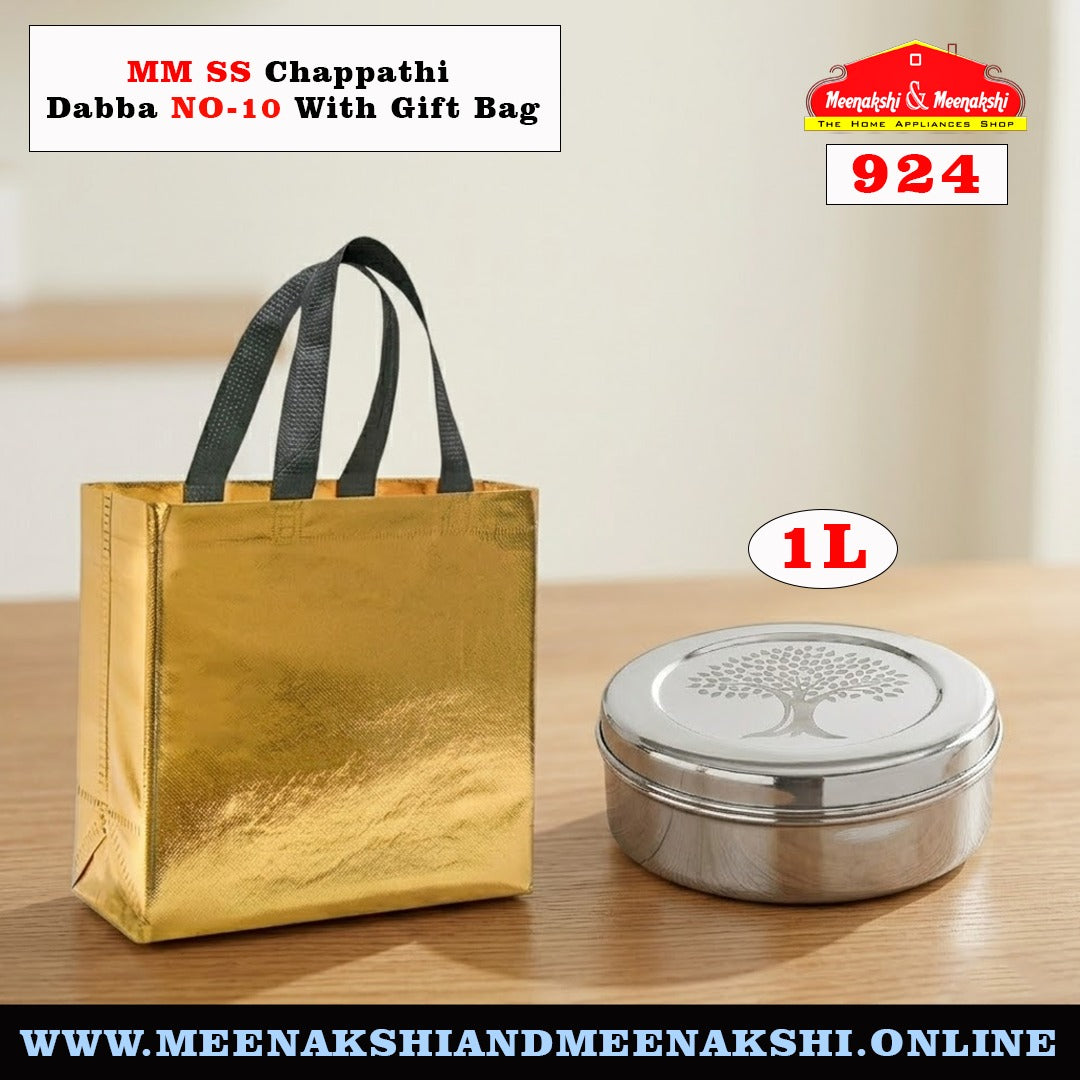 MM SS Chappathi Dabba NO-10 With Giftbag 924