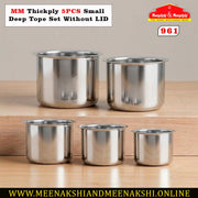 MM Thickply 5PCS Small Deep Tope Set Without LID 961