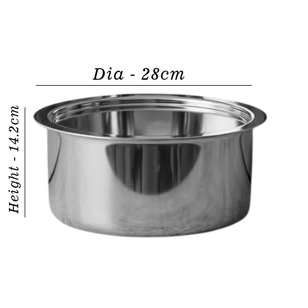 MM Triply 3PCS Big Tope With Lid (28cm & 30cm & 32cm)