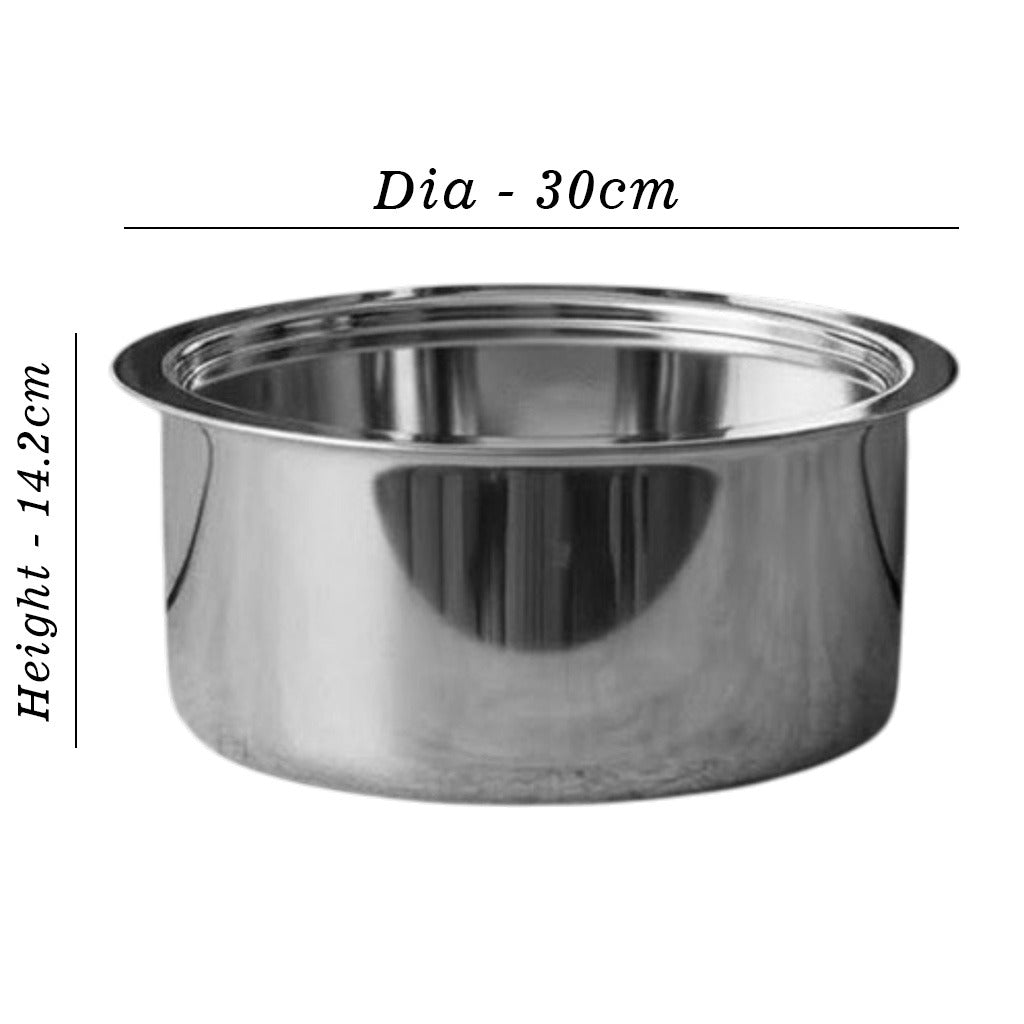 MM Triply 3PCS Big Tope With Lid (28cm & 30cm & 32cm)