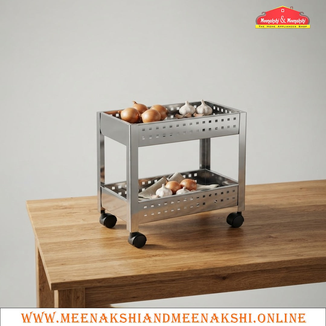 MM SS 2 Tier Veg Trolly 1000