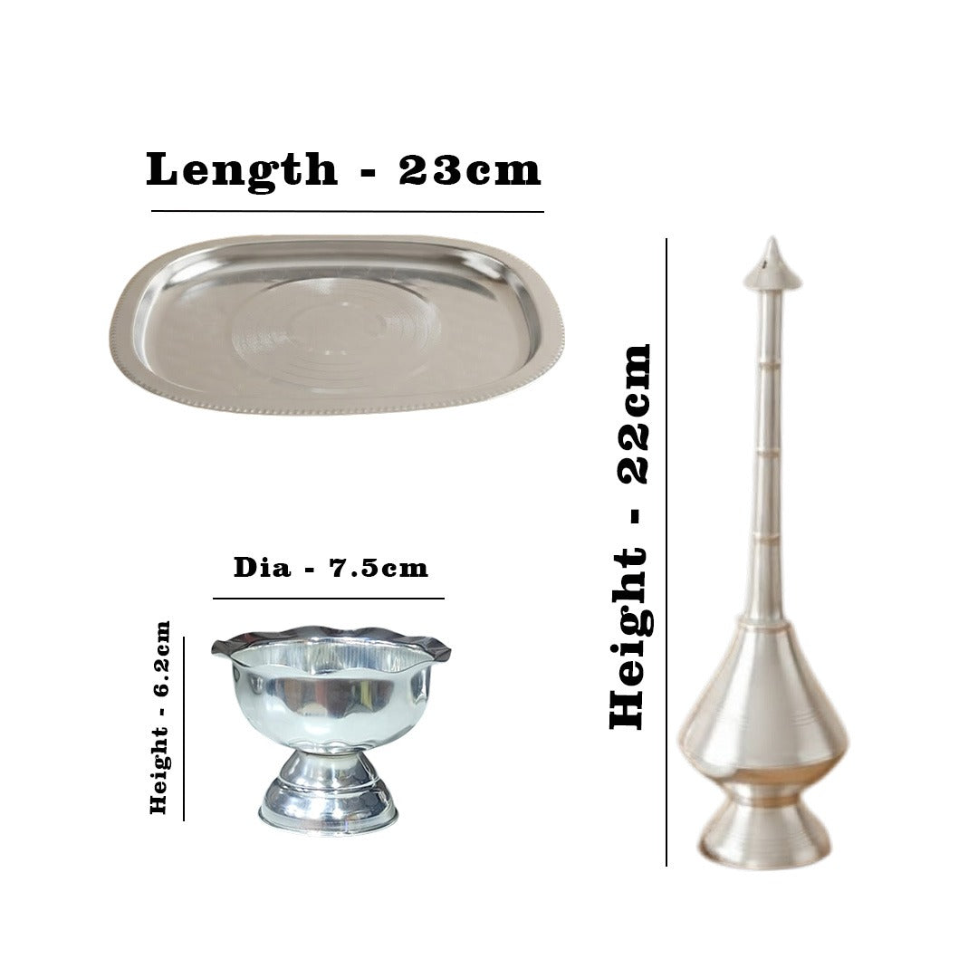 MM SS 4PCS Silver Coated Welcome Kit 1039