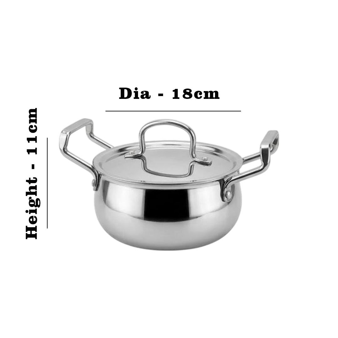MM Triply Handi With Lid 18cm/2.1L 1068